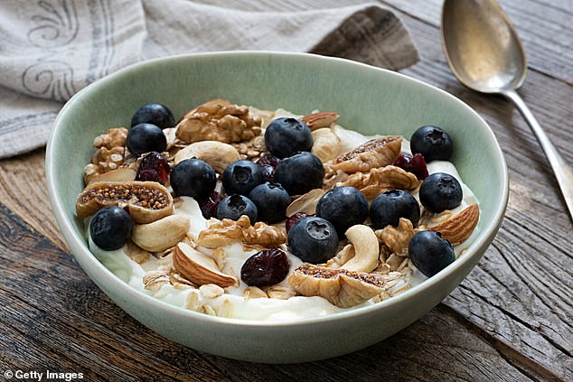 Greek yogurt is also a great way to increase protein levels, especially if you add nuts.  A small (200g) serving of nuts will provide about 25g of protein